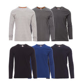 T-Shirt Magliette Personalizzate Girocollo Manica Lunga Uomo da lavoro Payper Pineta in 100% Cotone